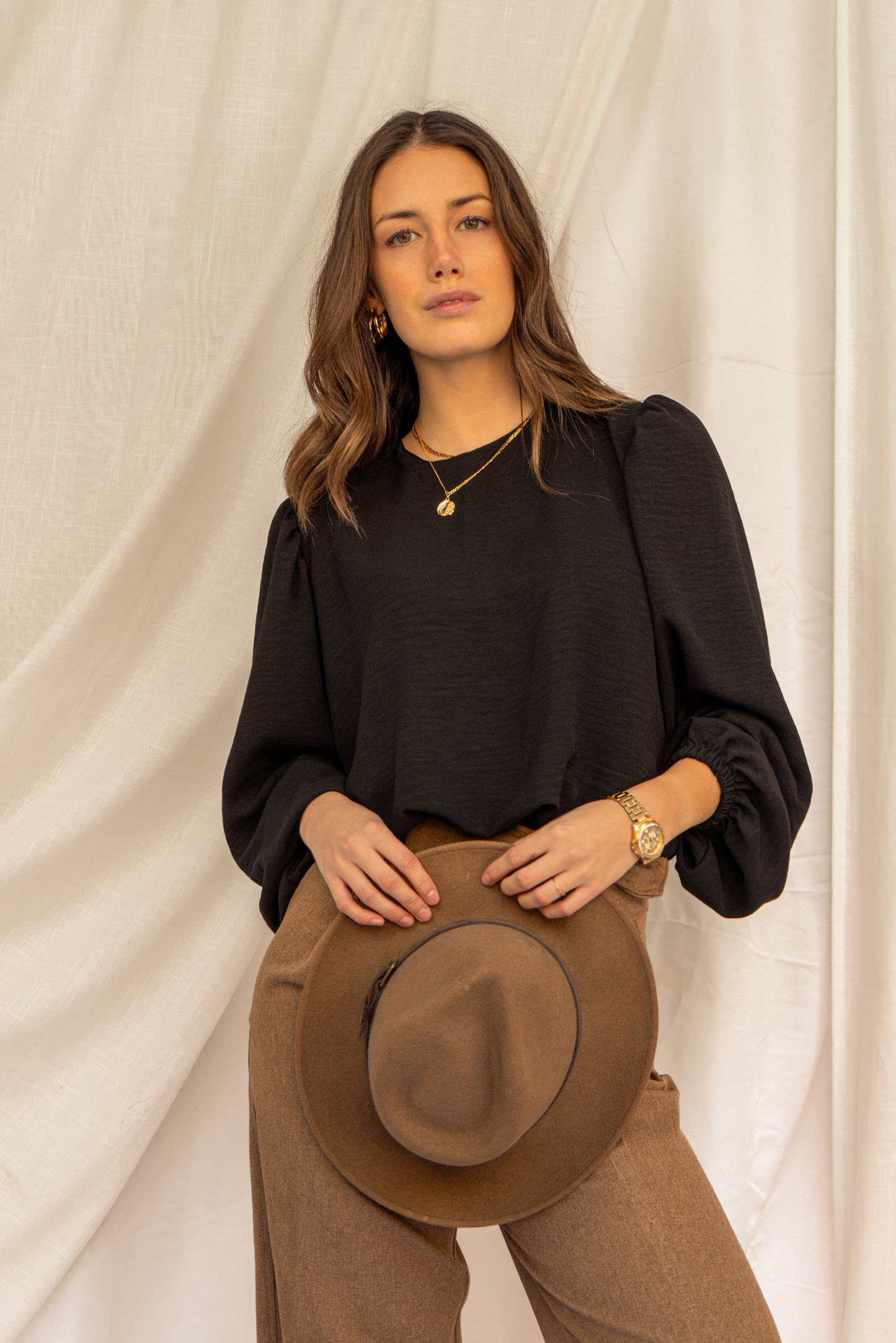 Blusa mujer negro - Blusa Emma
