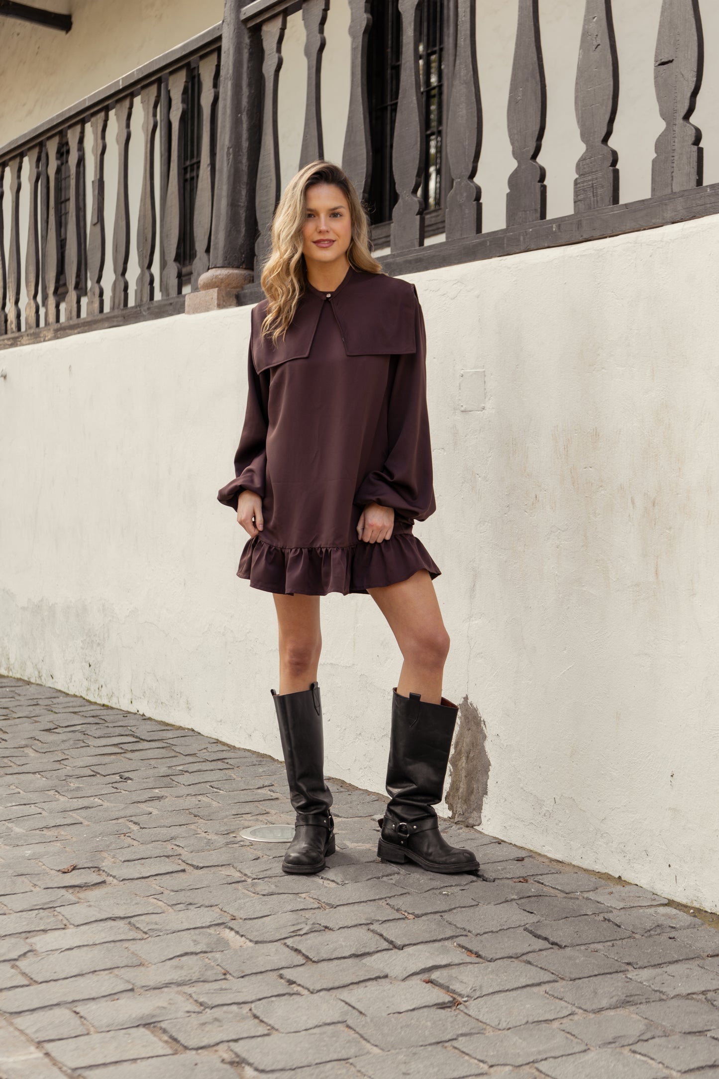 Vestido Pecan manga larga - Vestido Pecan