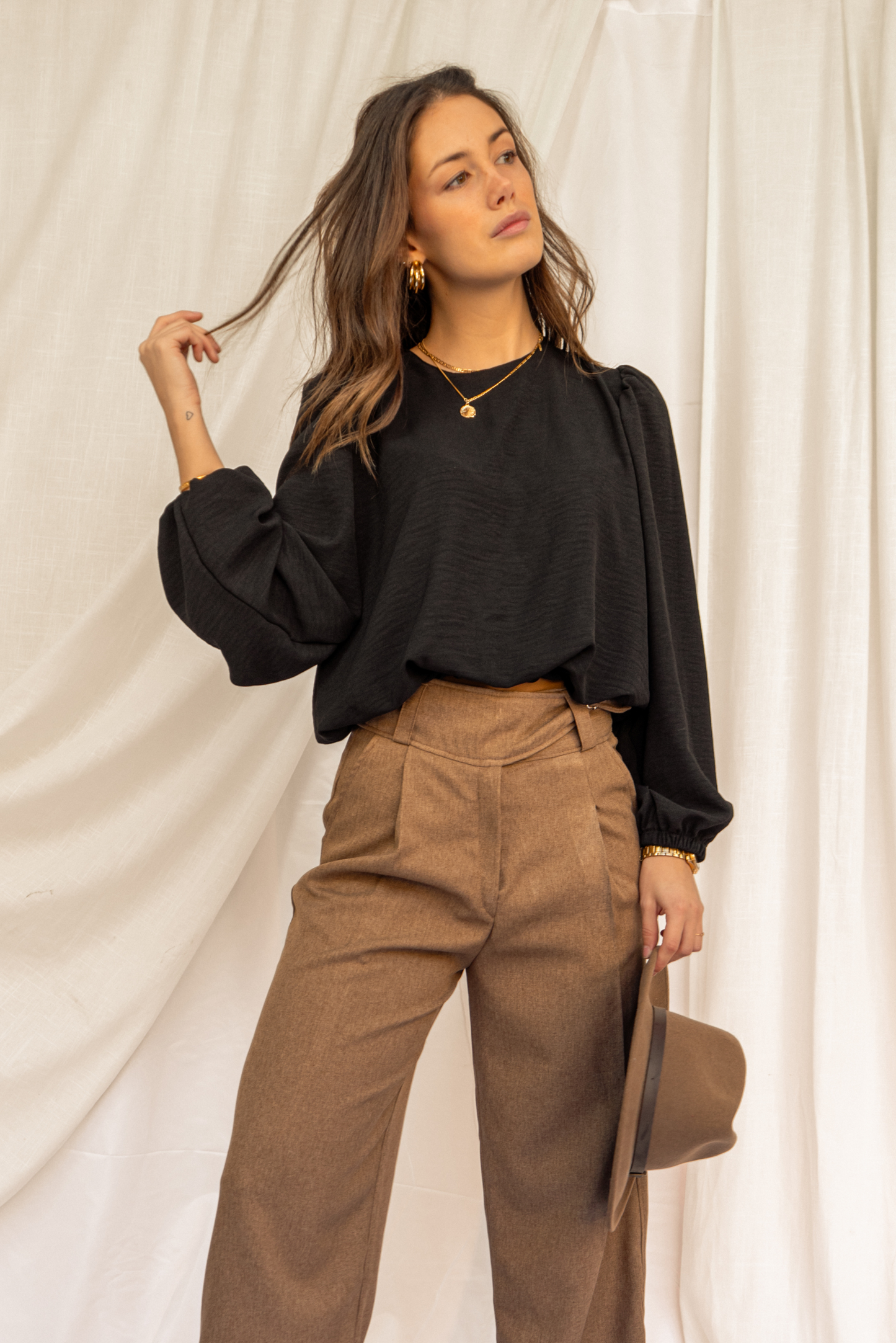 Blusa mujer negro - Blusa Emma