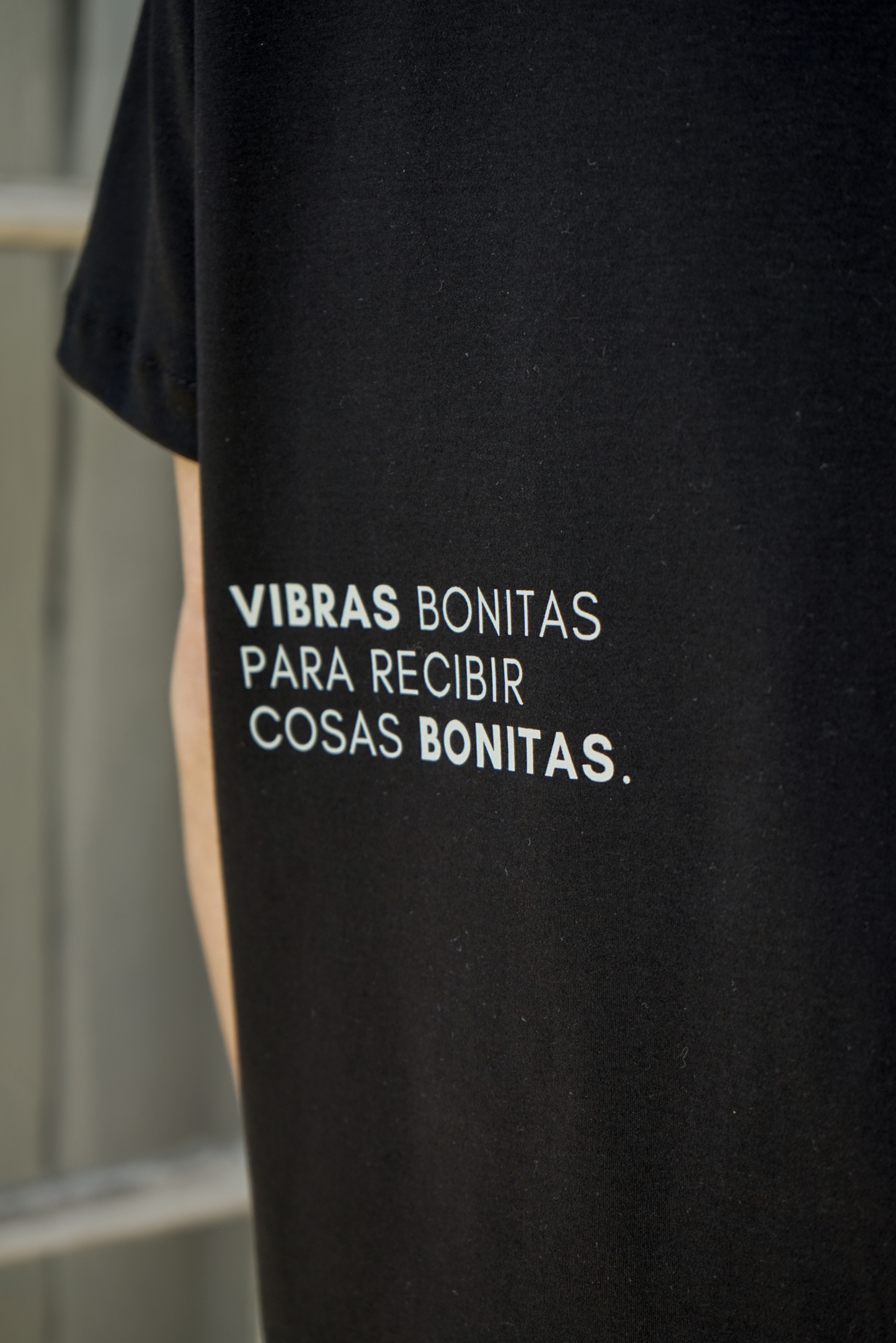 Polera Oversized Mujer Negra - Polera Vibes 🦋