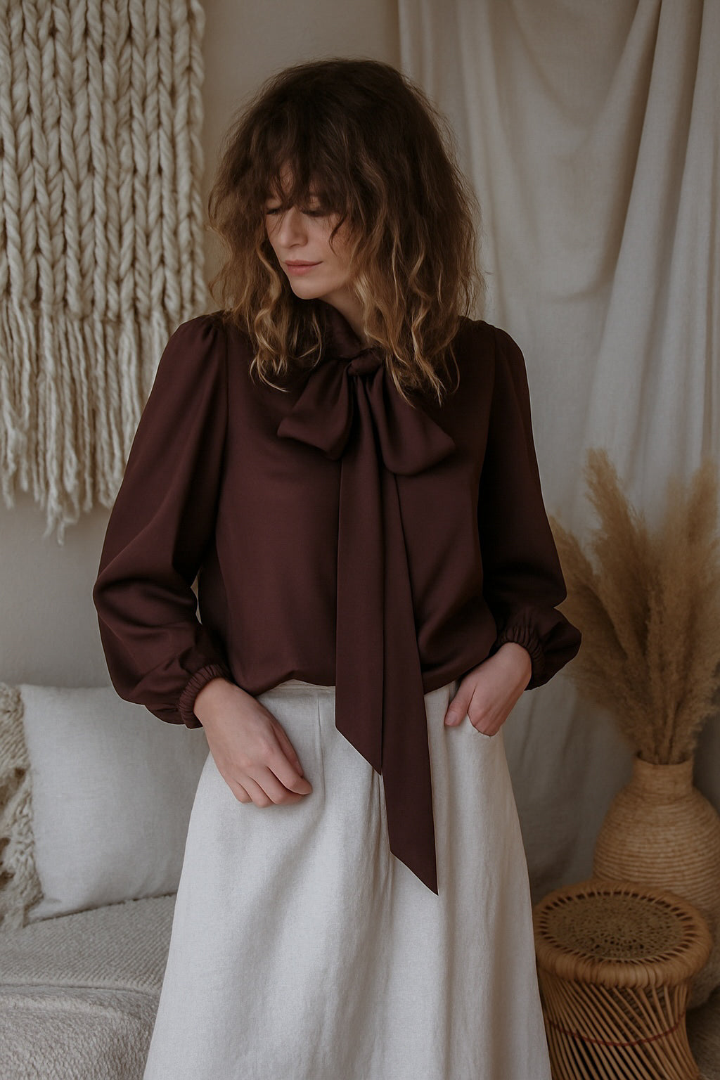 Blusa mujer Pecan - Blusa Lorenzo Pecan