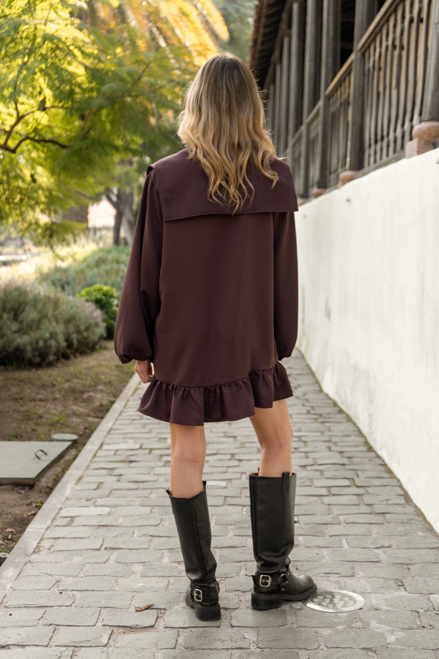 Vestido Pecan manga larga - Vestido Pecan