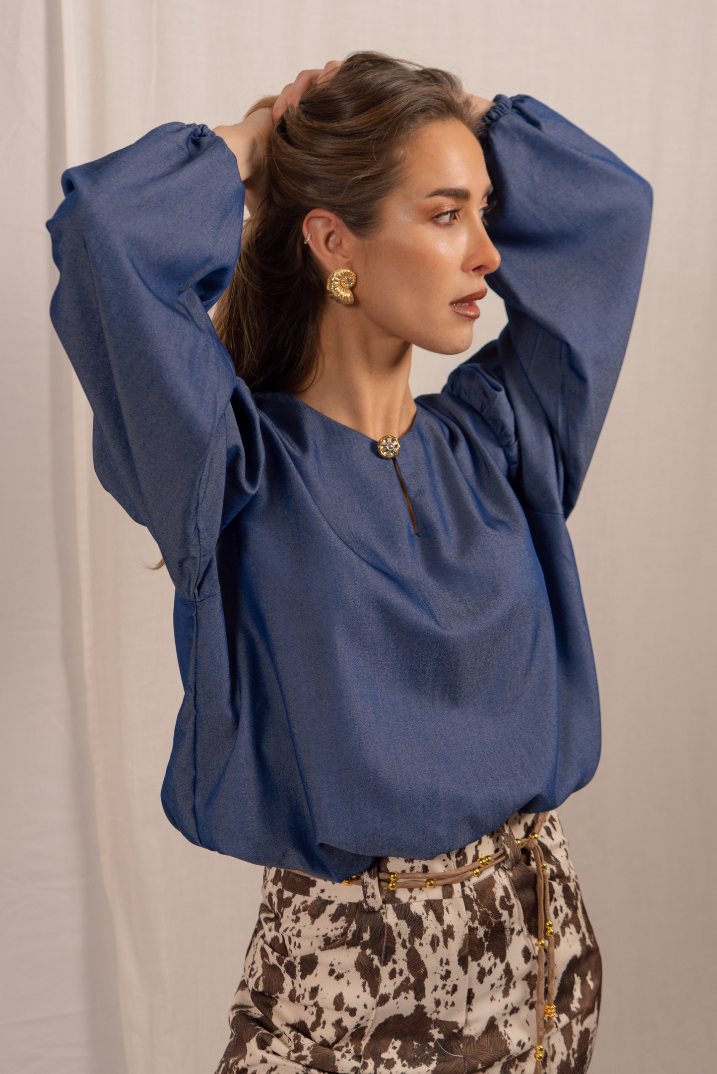 Blusa mujer azul - Blusa Emma Denim