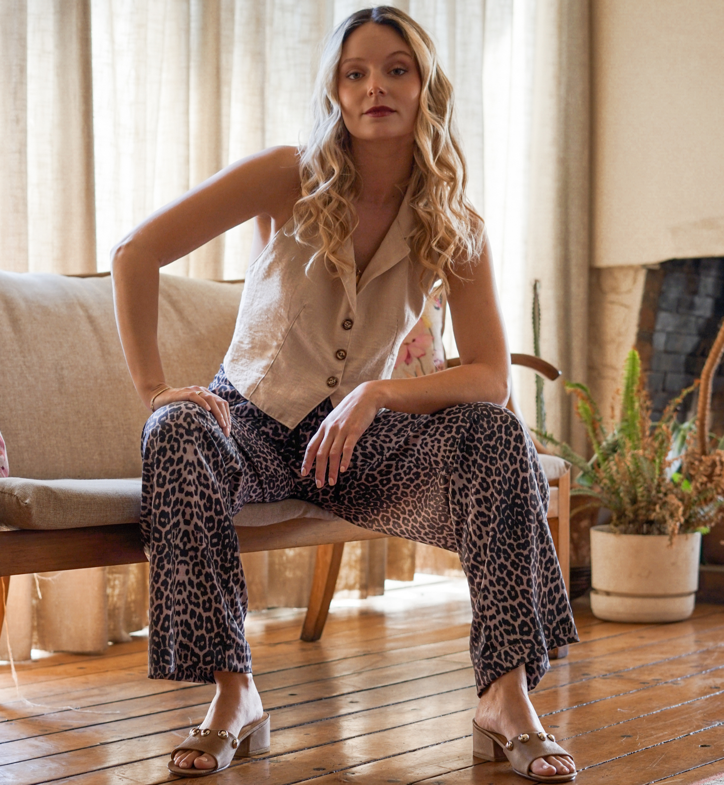 Mujer Animal Print - Pantalón Azalea