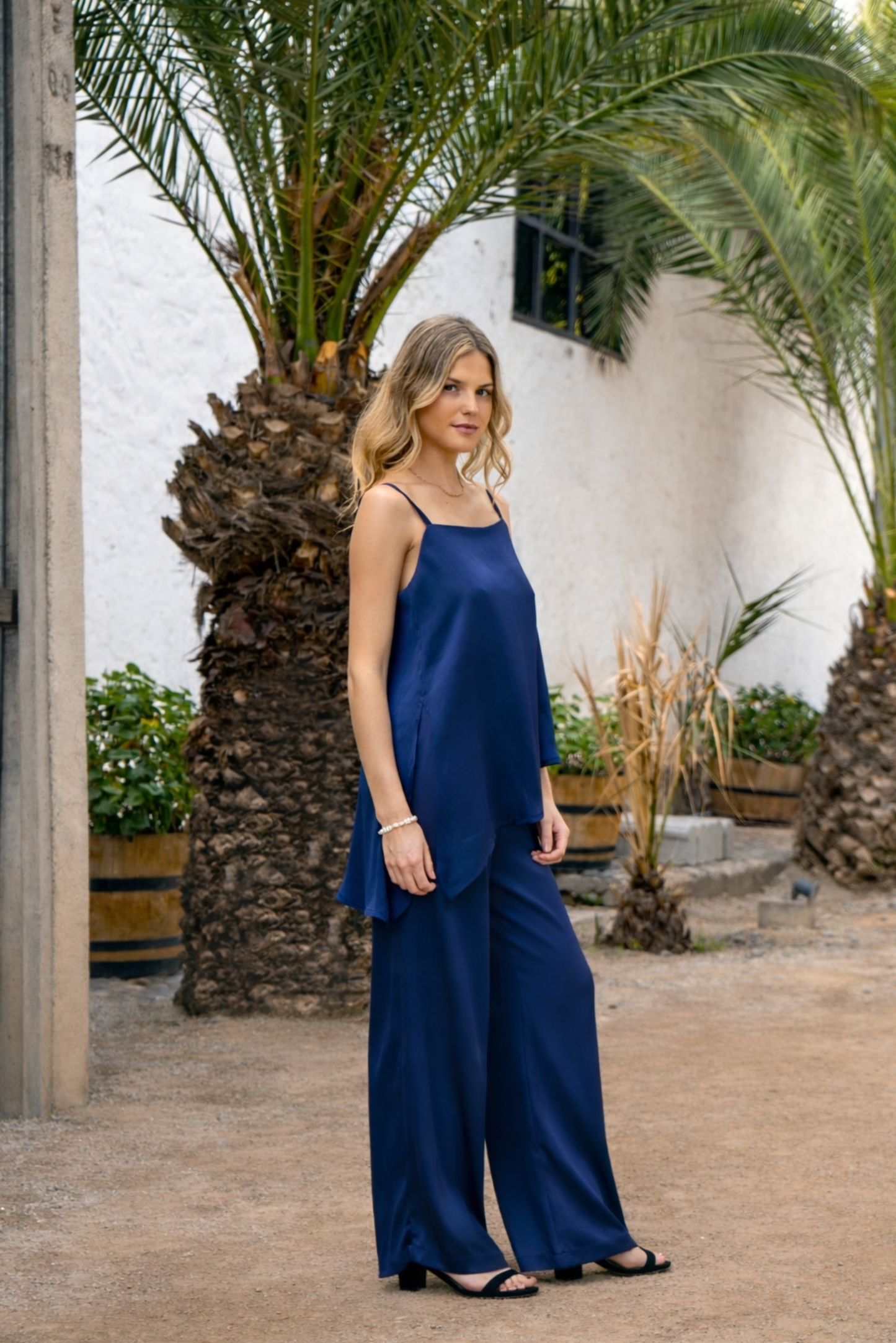 Pantalón seda Prusia