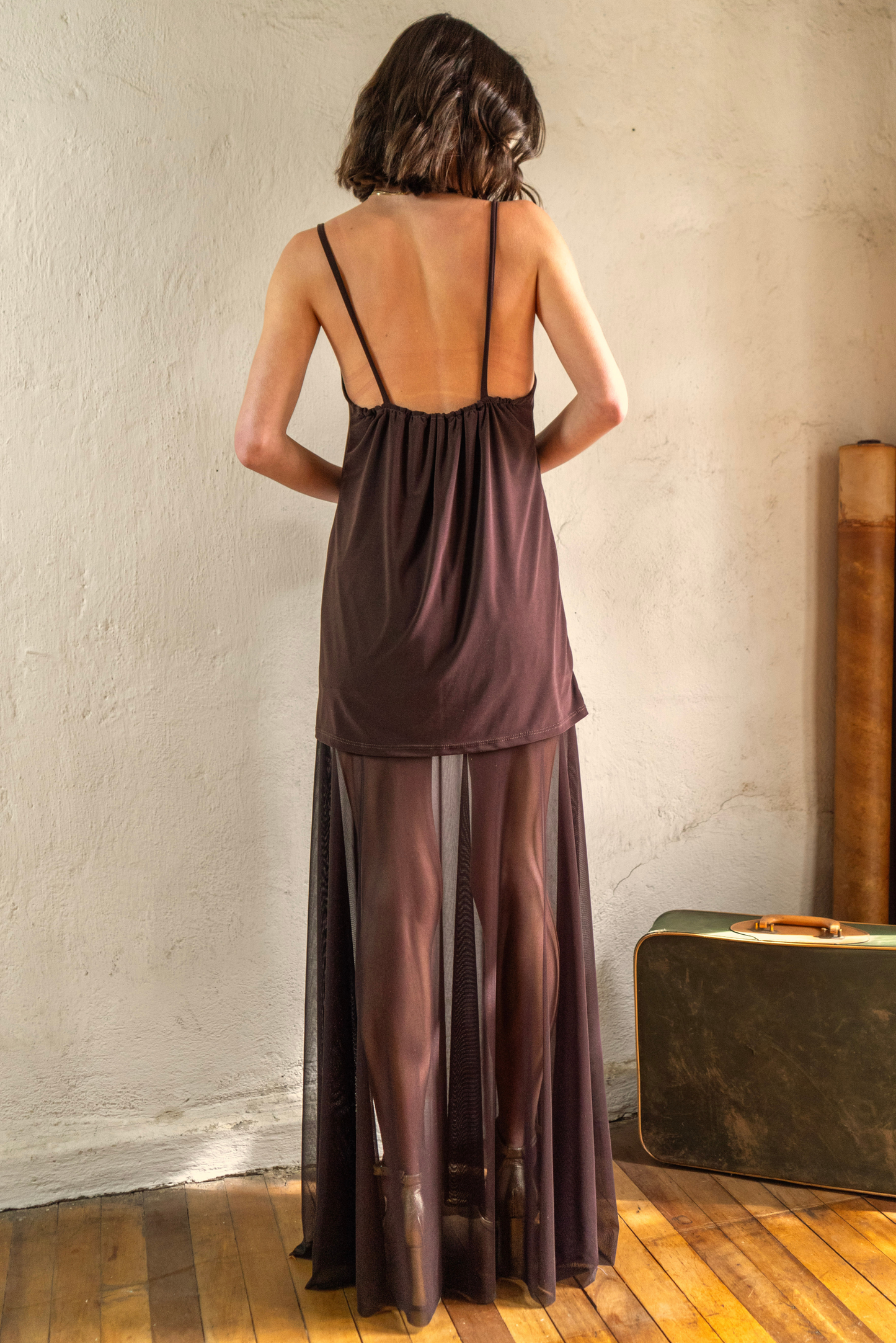 Vestido-Entero Nina café