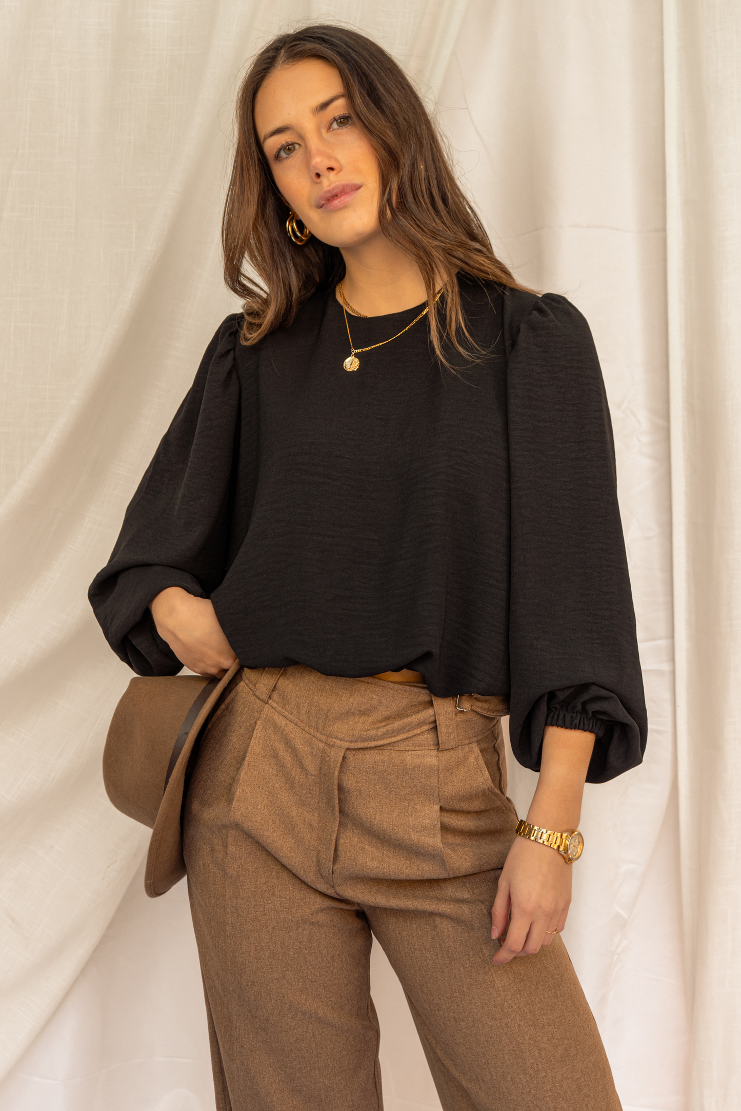 Blusa mujer negro - Blusa Emma