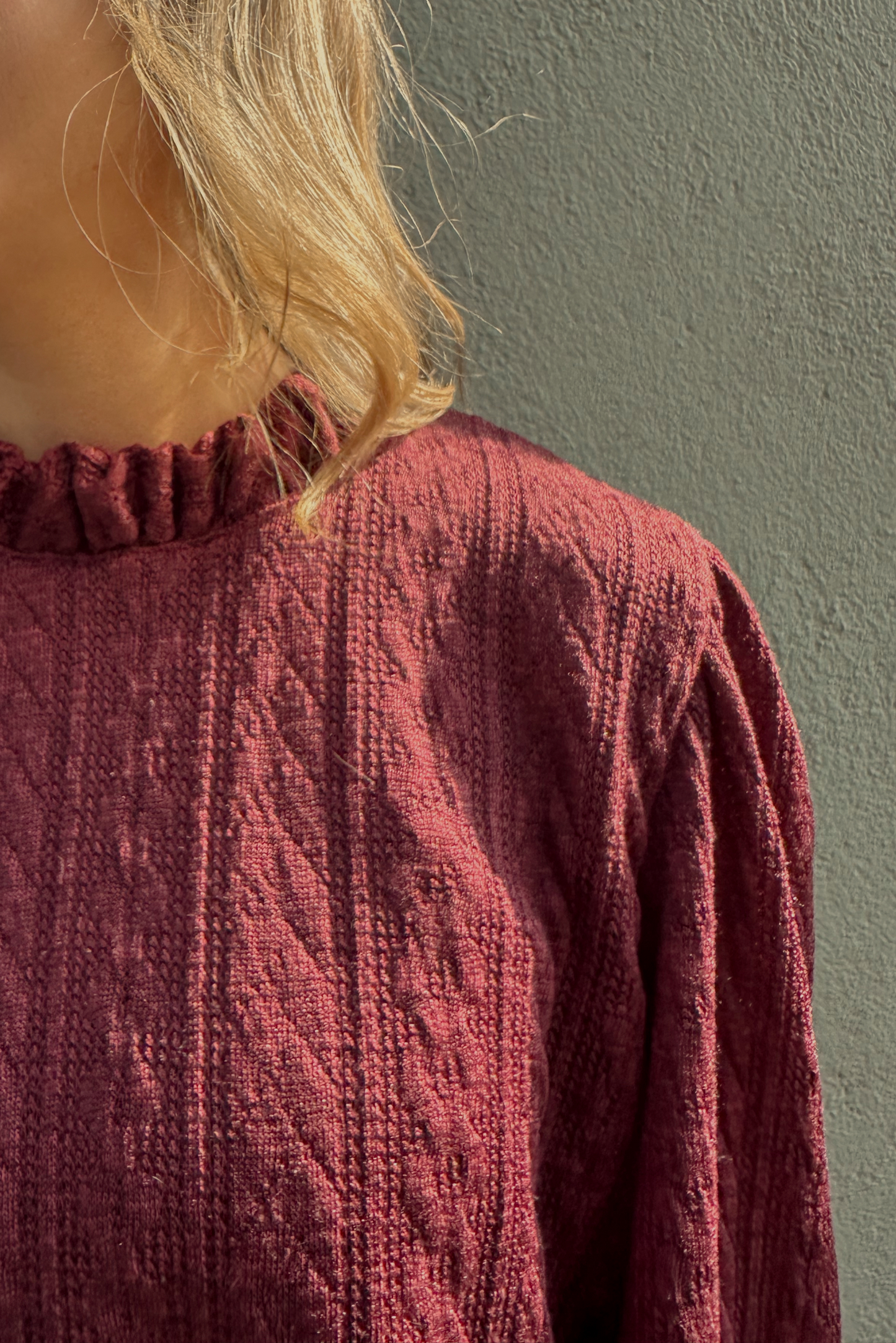 Sweater mujer burdeo - Sweater Granate