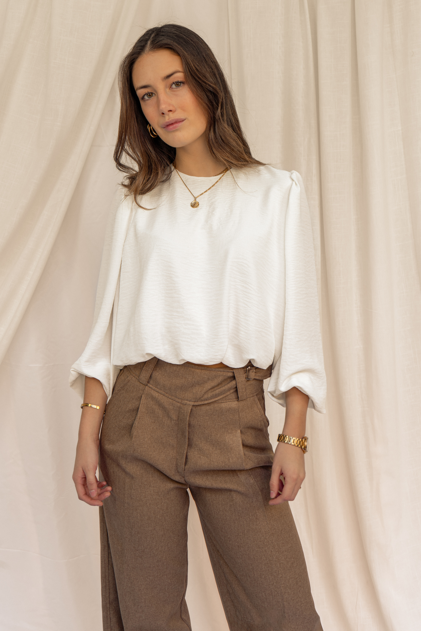 Blusa mujer blanco - Blusa Emma