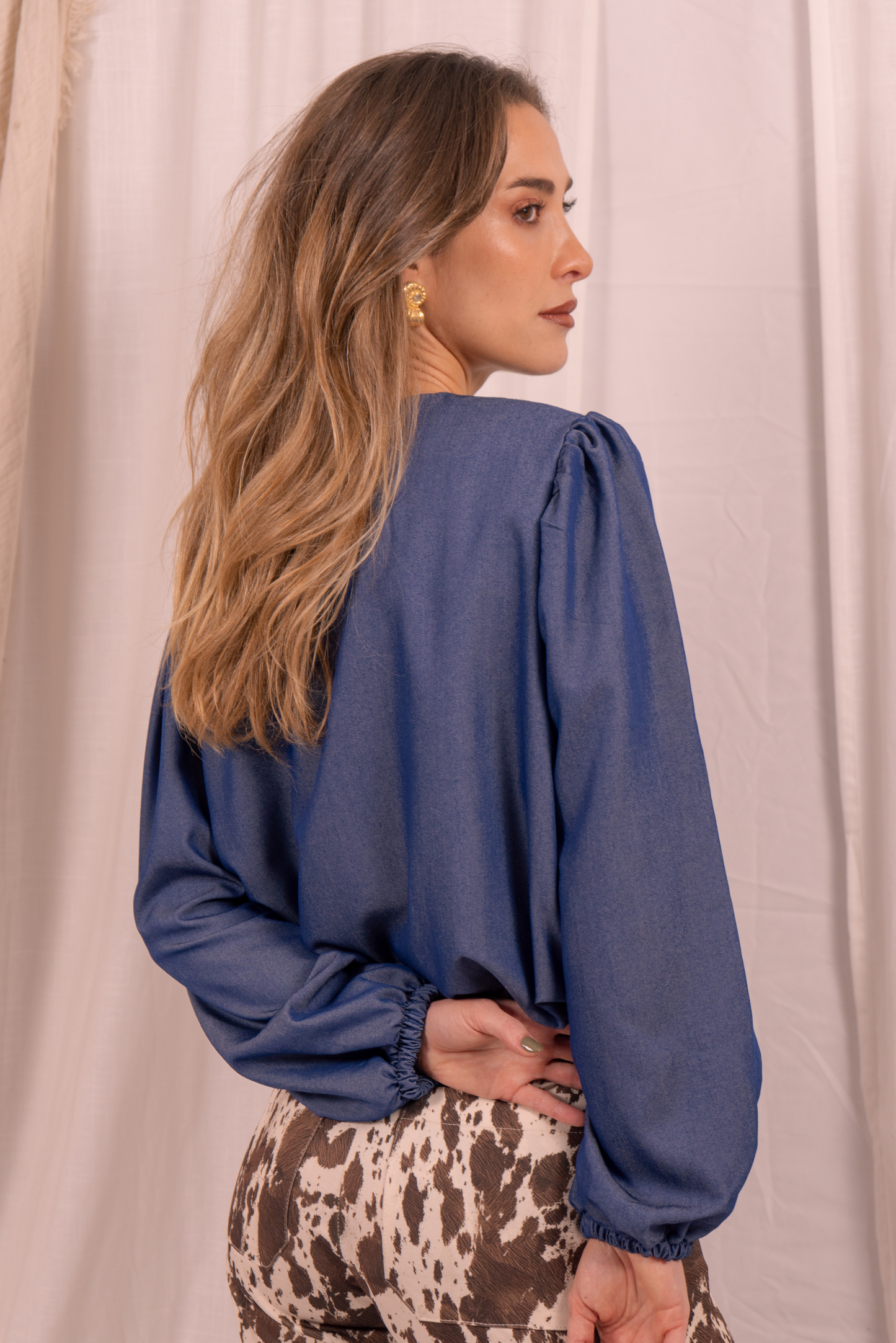 Blusa mujer azul - Blusa Emma Denim