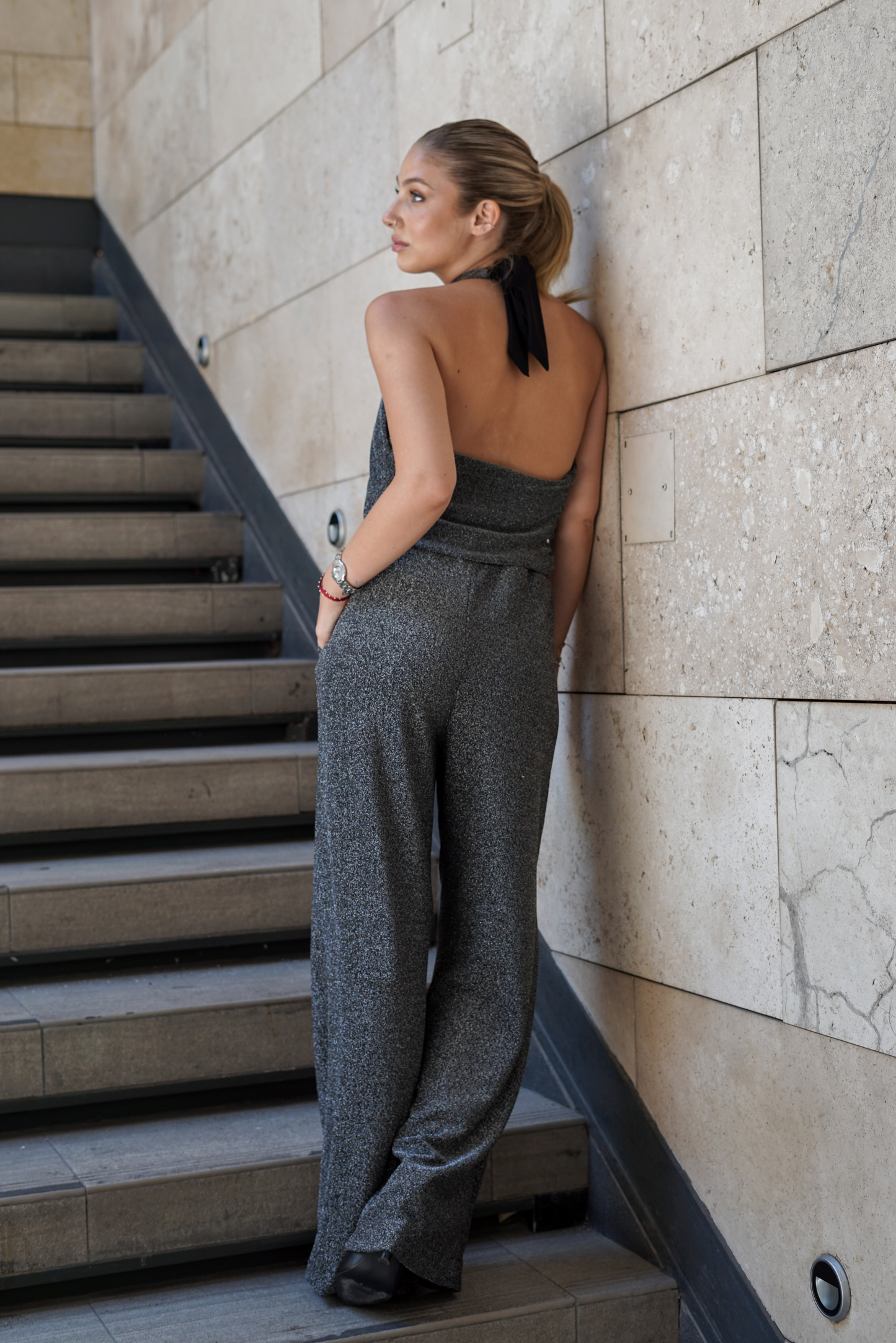 Pantalón mujer brillos - Pantalón Rebe