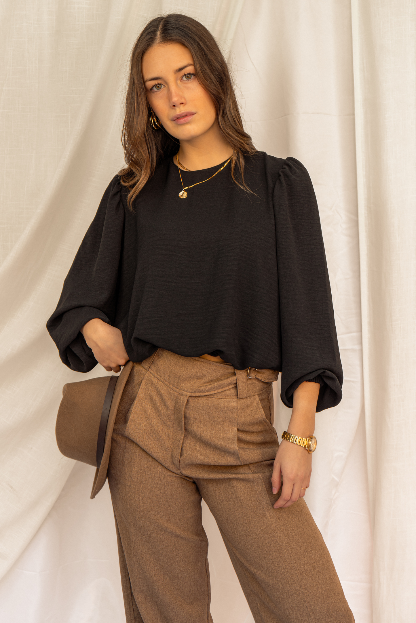Blusa mujer negro - Blusa Emma