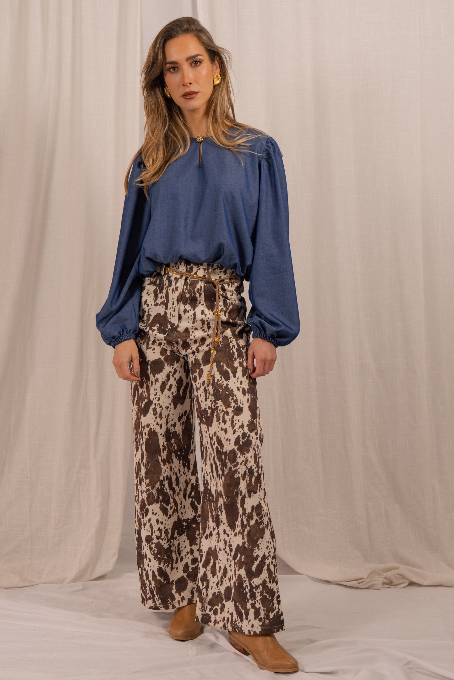 Blusa mujer azul - Blusa Emma Denim