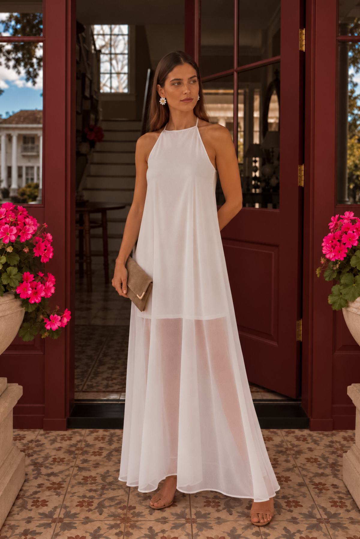 Vestido Halter Alba
