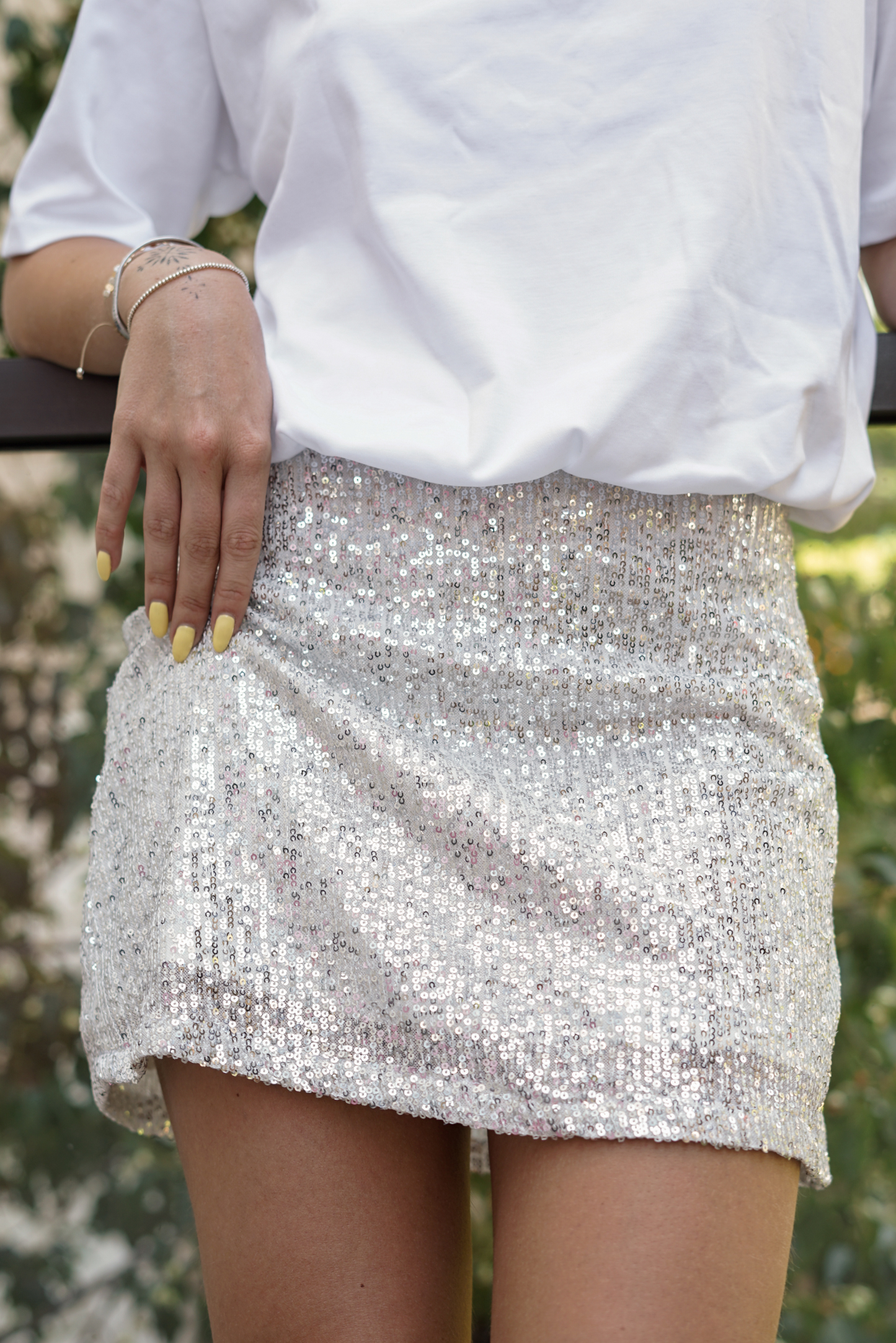 Pollera lentejuelas mujer - Pollera Silver