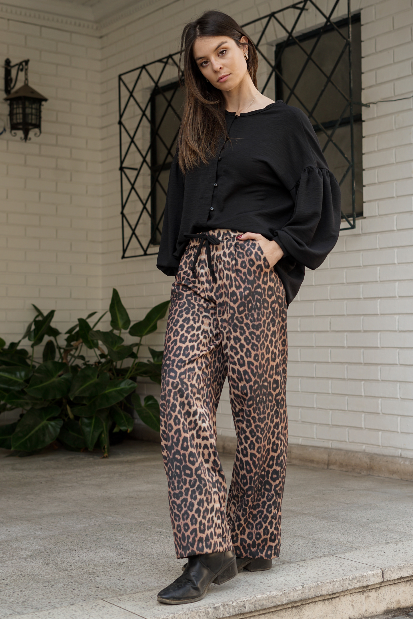 Pantalón mujer Leopardo - Pantalón Ginebra