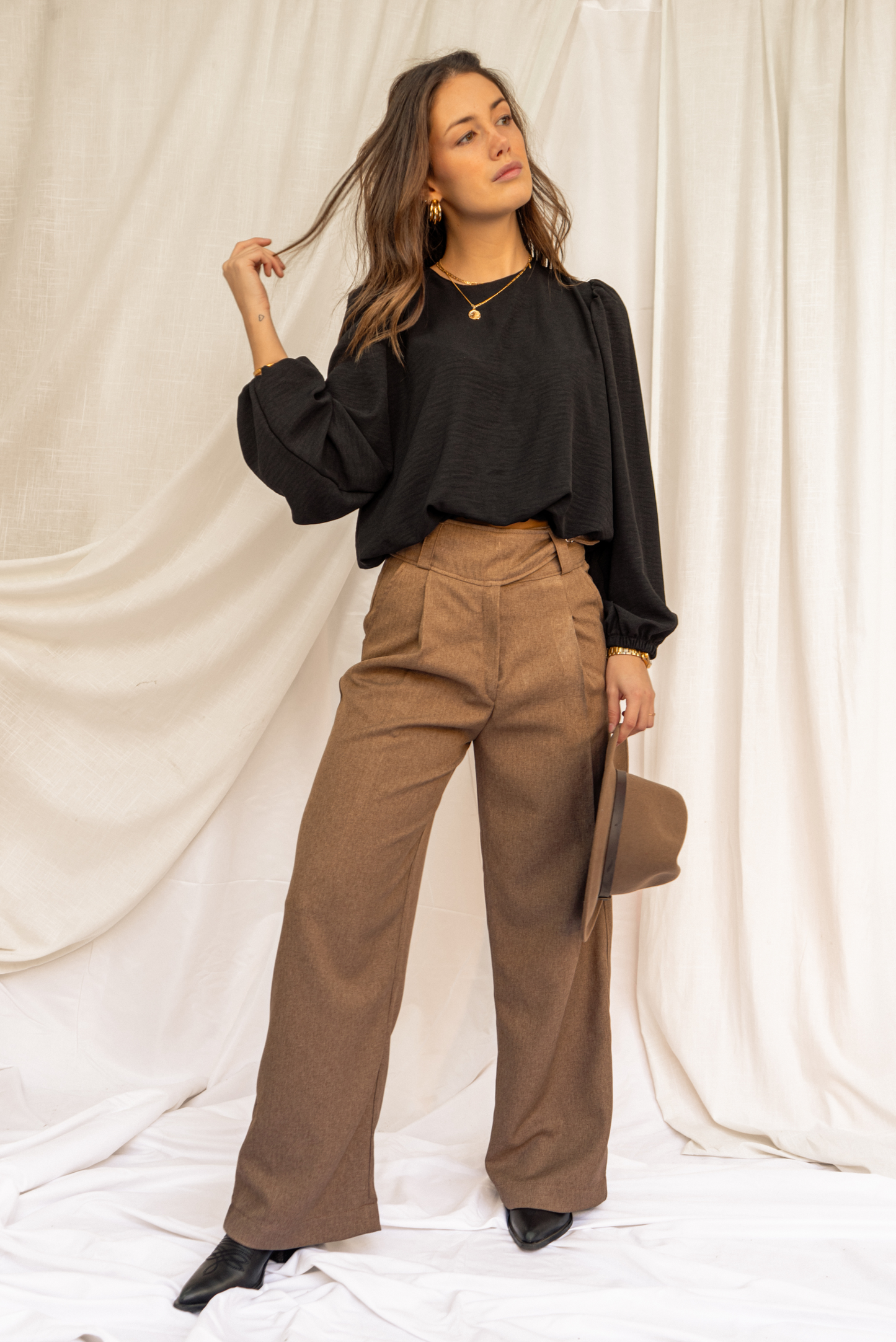 Conjunto Mocca + Blusa Emma Negro
