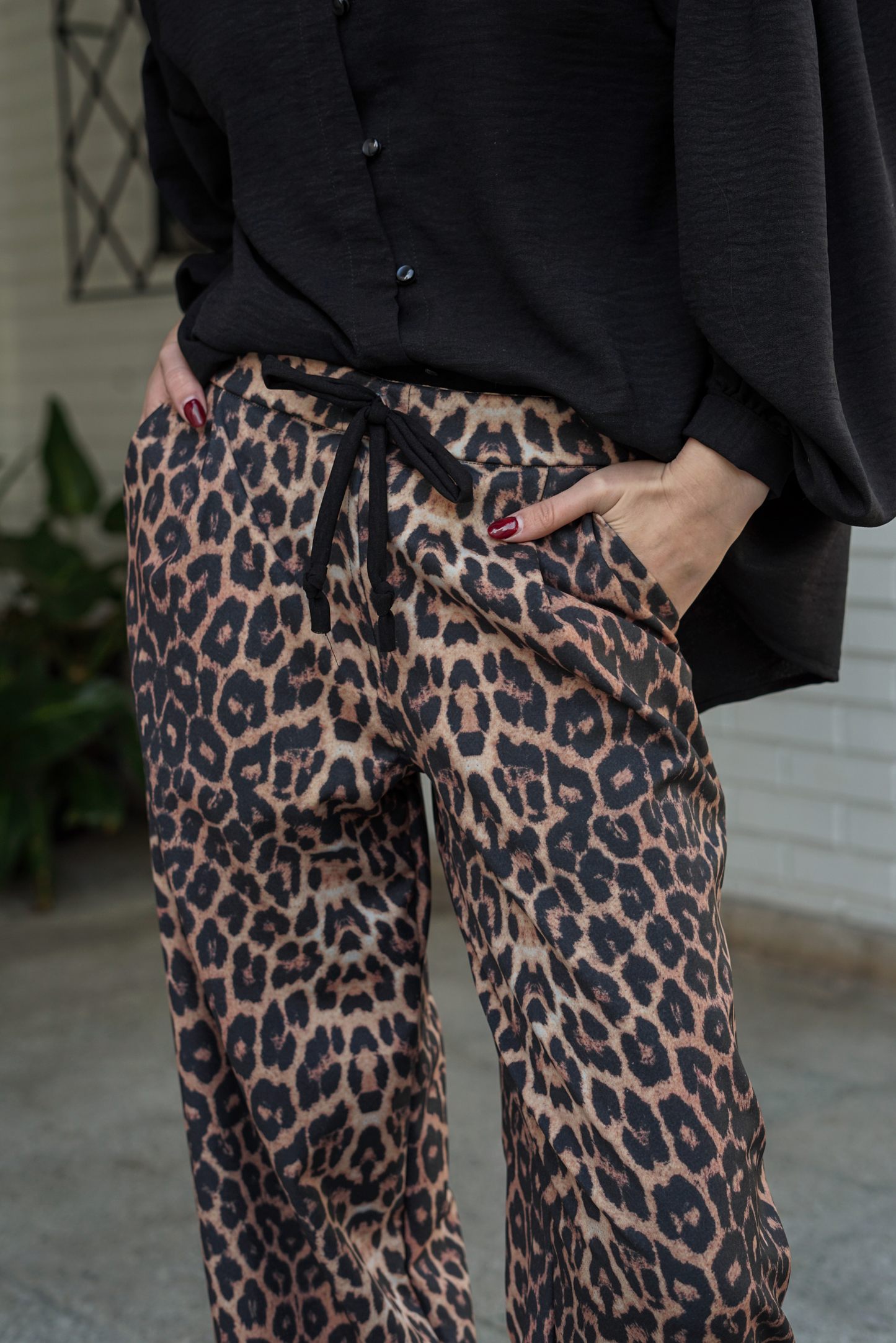 Pantalón mujer Leopardo - Pantalón Ginebra