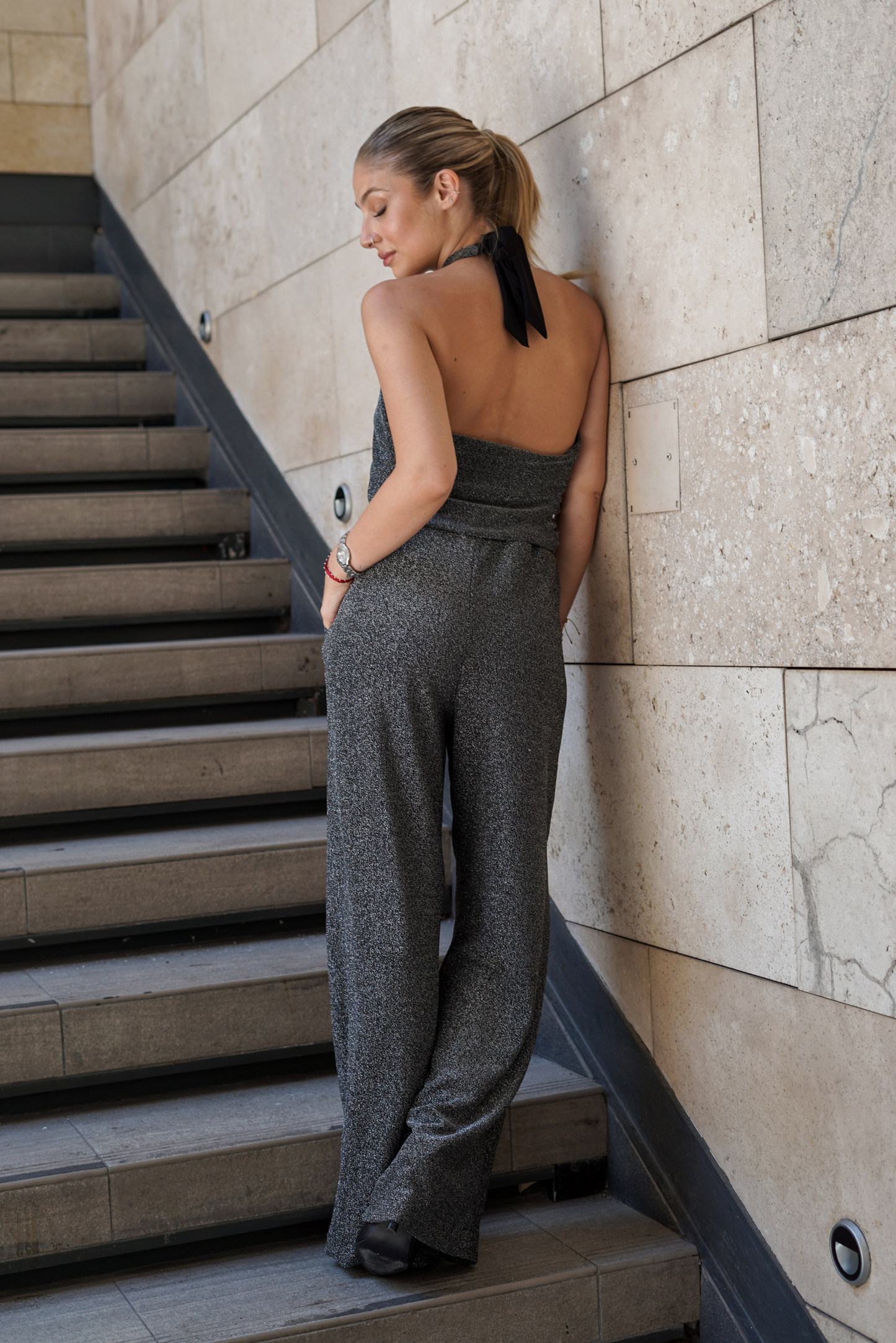 Pantalón mujer brillos - Pantalón Rebe