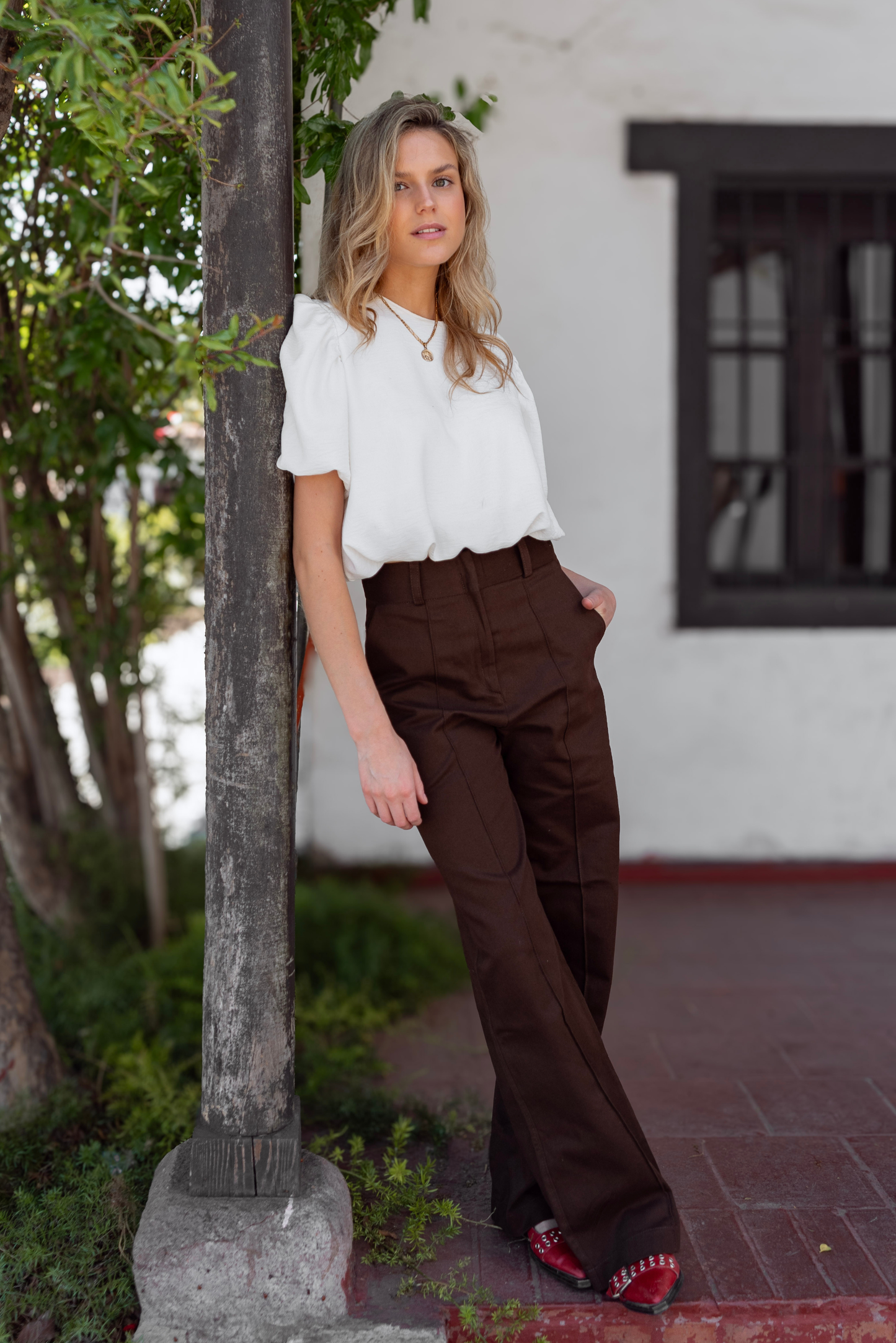 Blusa Mujer Blanco - Blusa Emma Manga Corta