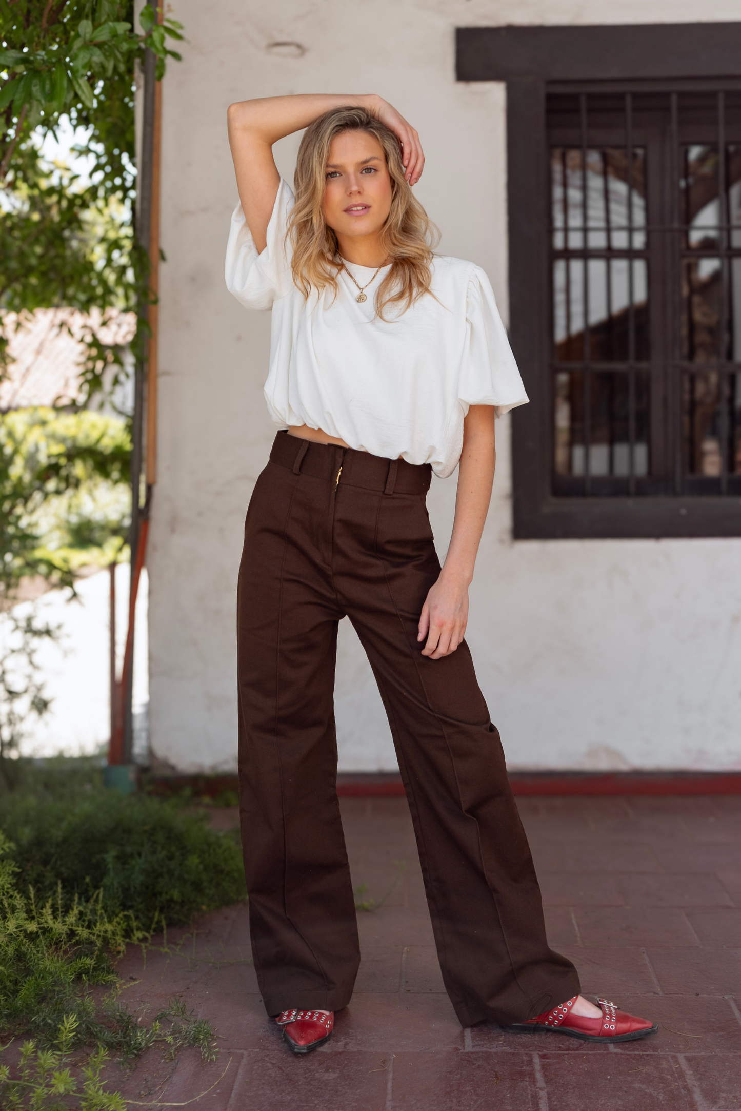 Blusa Mujer Blanco - Blusa Emma Manga Corta