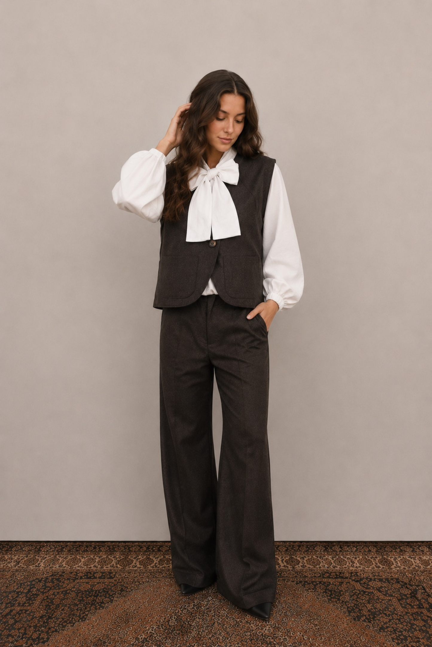 Chaqueta Vest Tramonto - Café