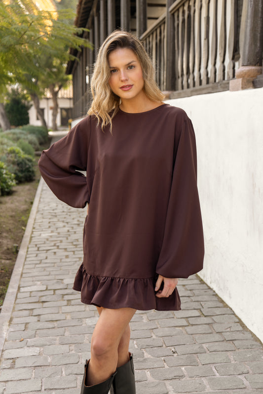 Vestido Pecan manga larga - Vestido Pecan