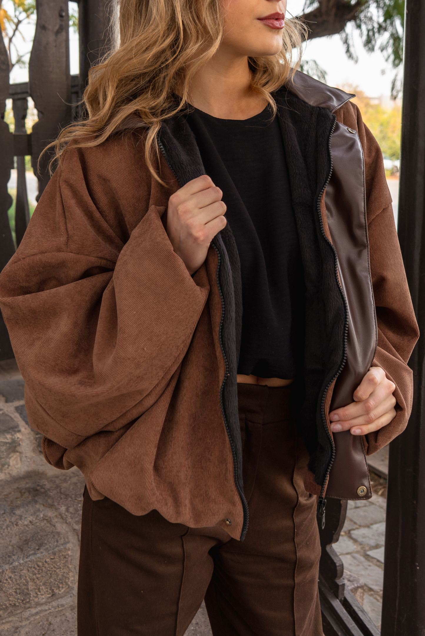 Chaqueta cotelé - Chaqueta Mocca