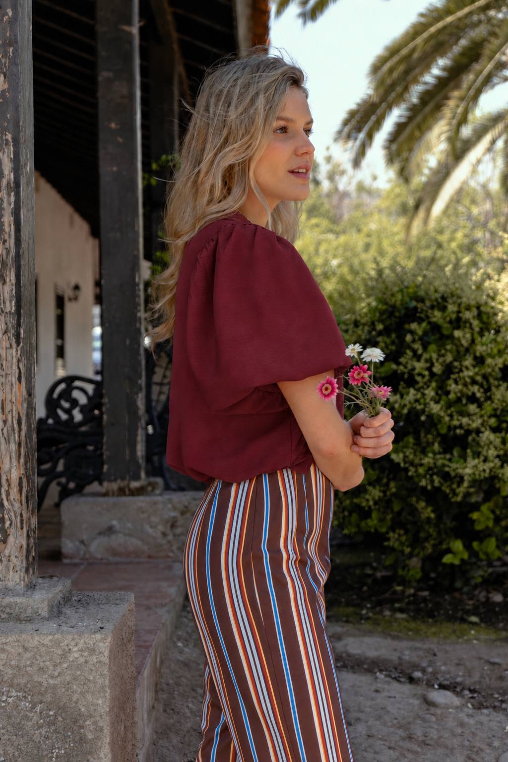 Blusa Emma Manga Corta Fresia