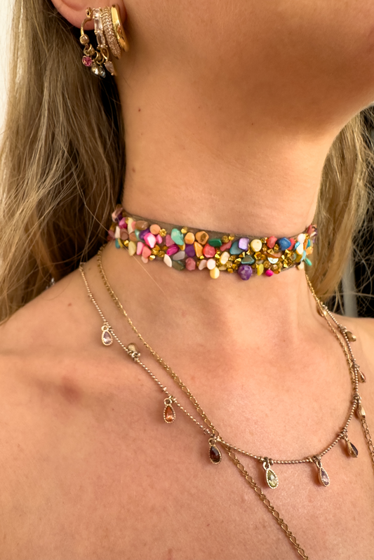 Choker mujer - Choker Rainbow