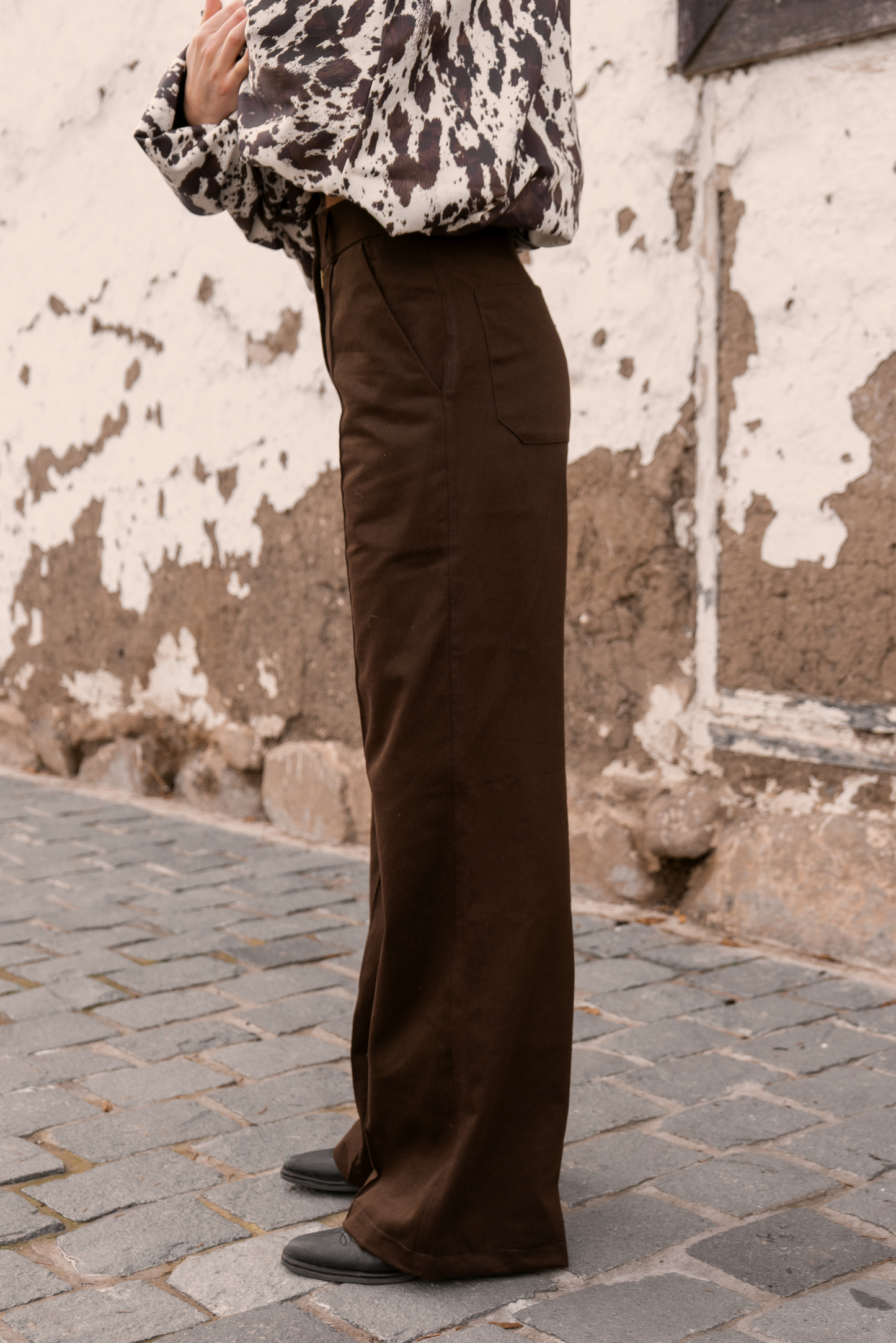 Pantalón mujer café - Pantalón Pecan