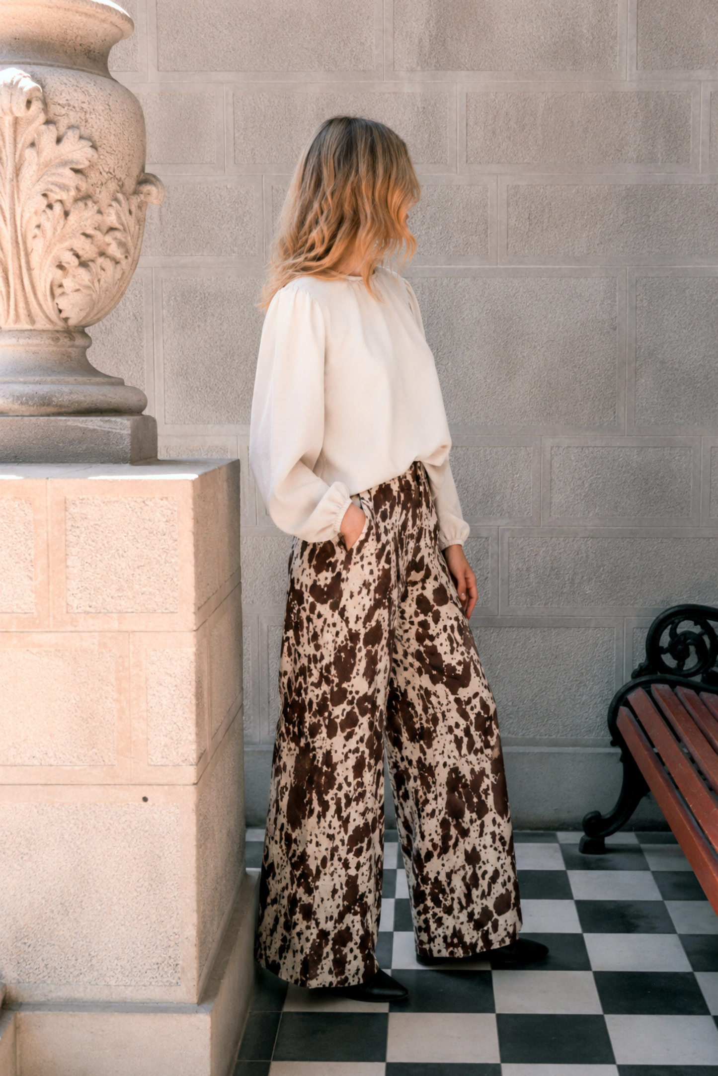 Women's Cow Print Trousers - Norman Trousers