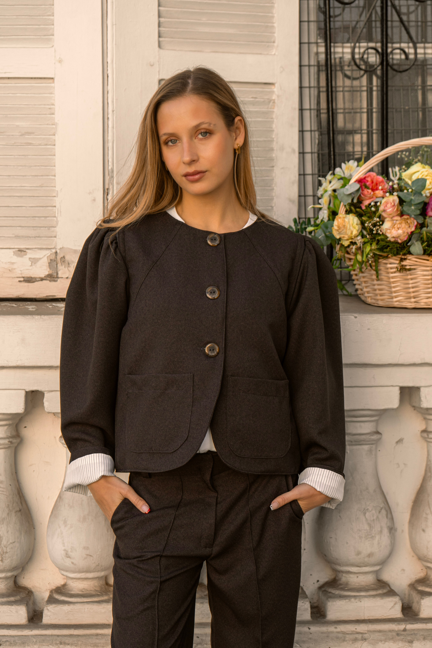 Chaqueta Vest Tramonto - Café