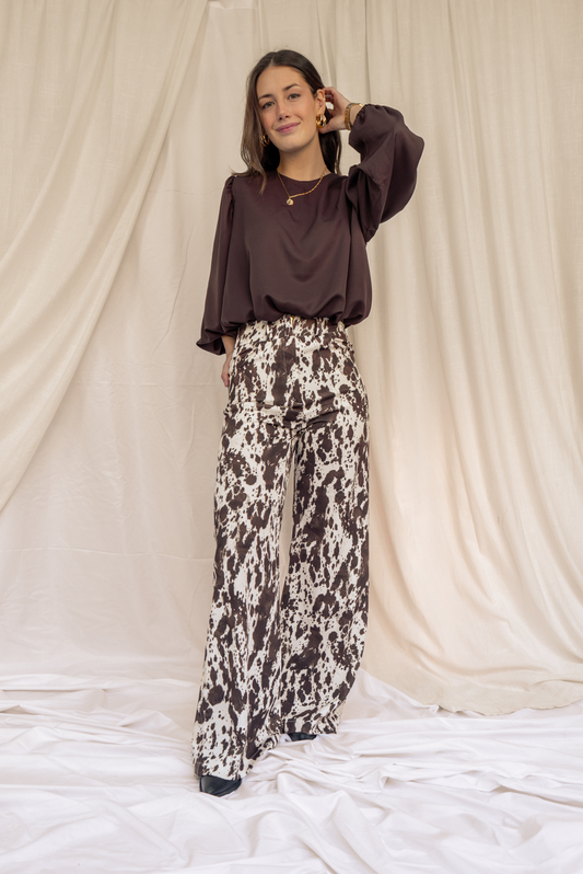 Set Pantalón Normando + Blusa Emma Pecan