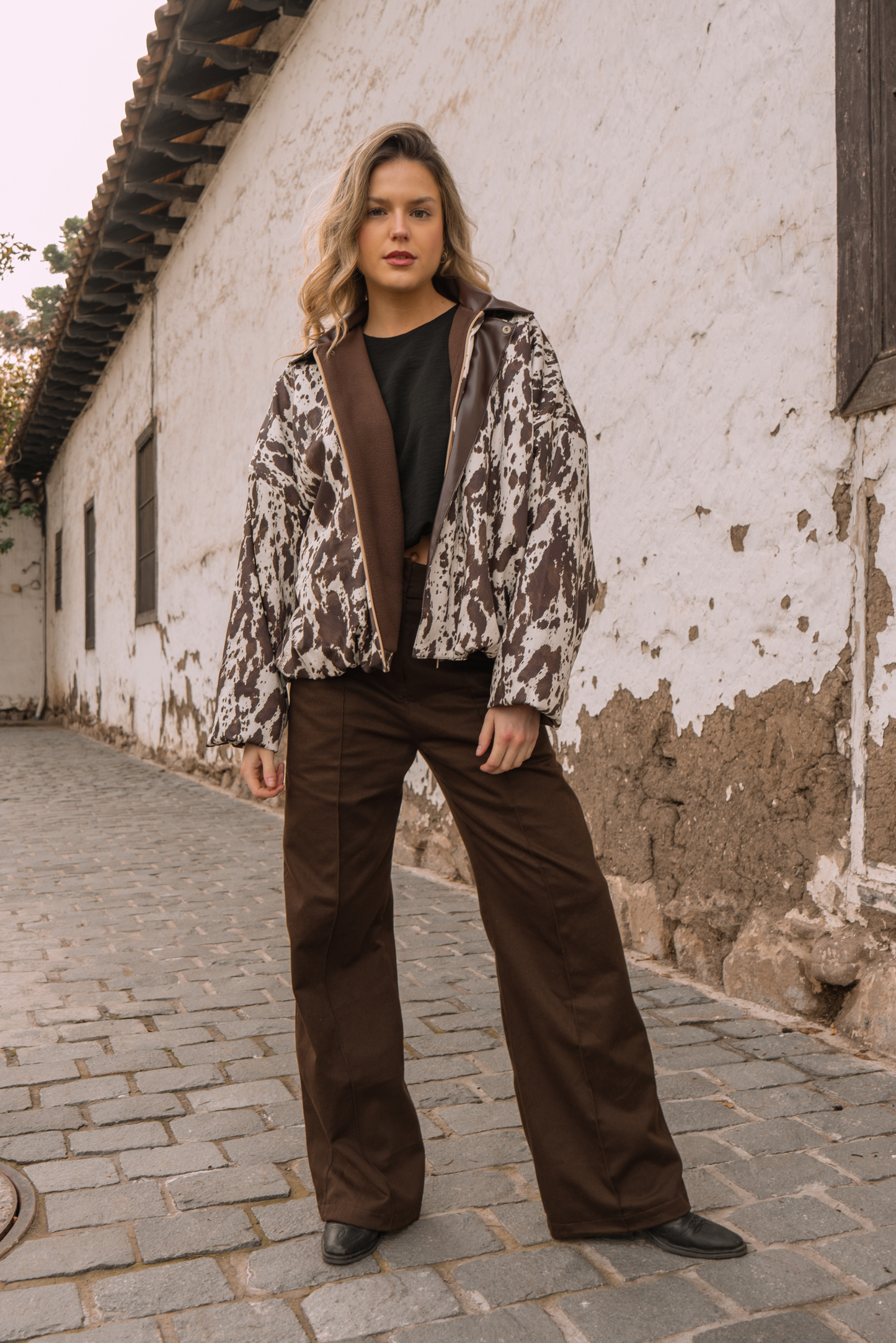 Pantalón mujer café - Pantalón Pecan