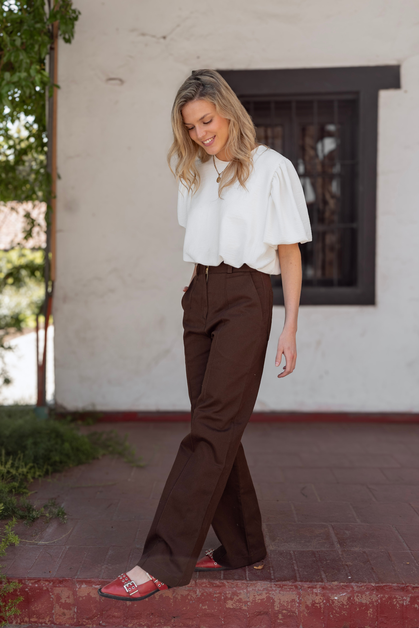 Blusa Mujer Blanco - Blusa Emma Manga Corta