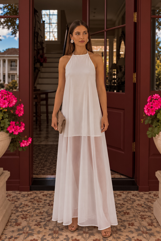 Vestido Halter Alba