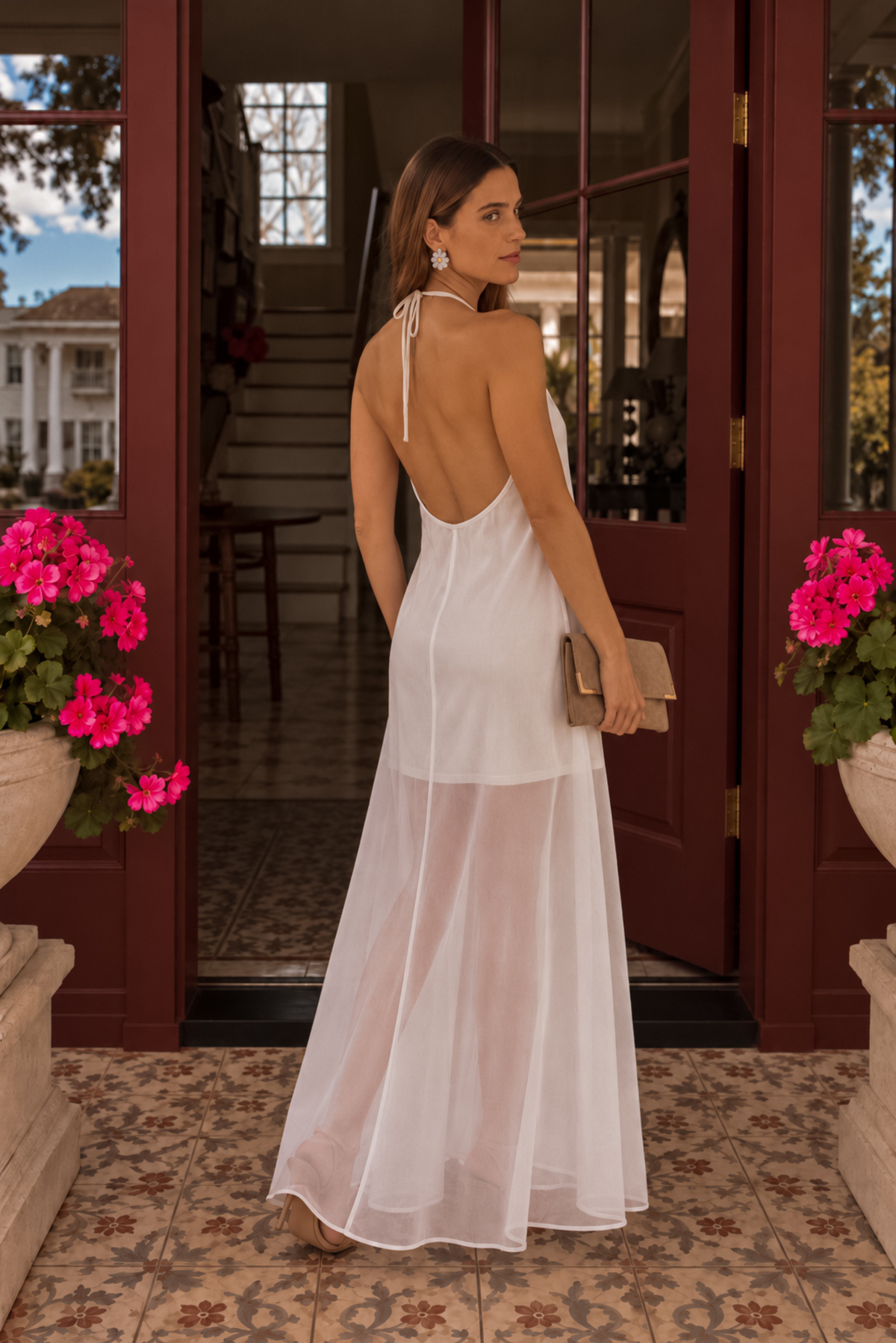 Vestido Halter Alba