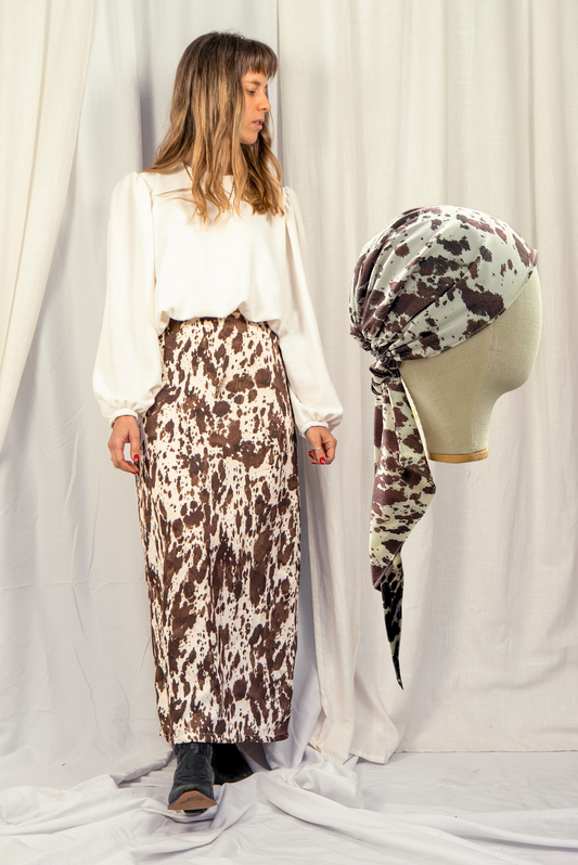 Pollera Lola + Emma Blanco + Turbante Lola
