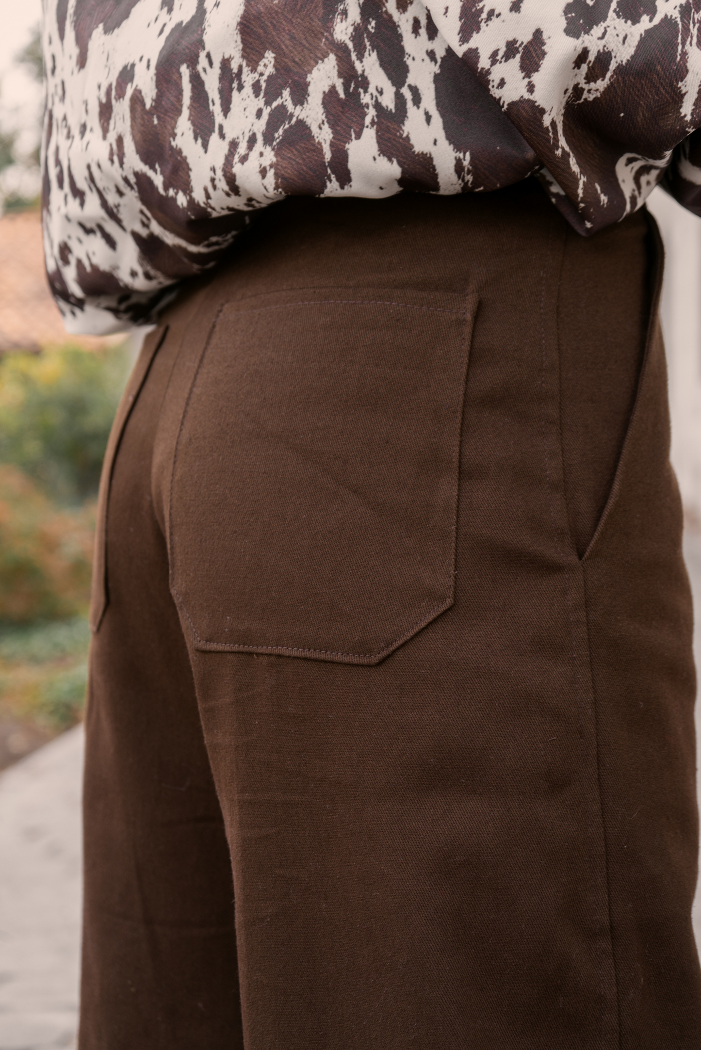 Pantalón mujer café - Pantalón Pecan