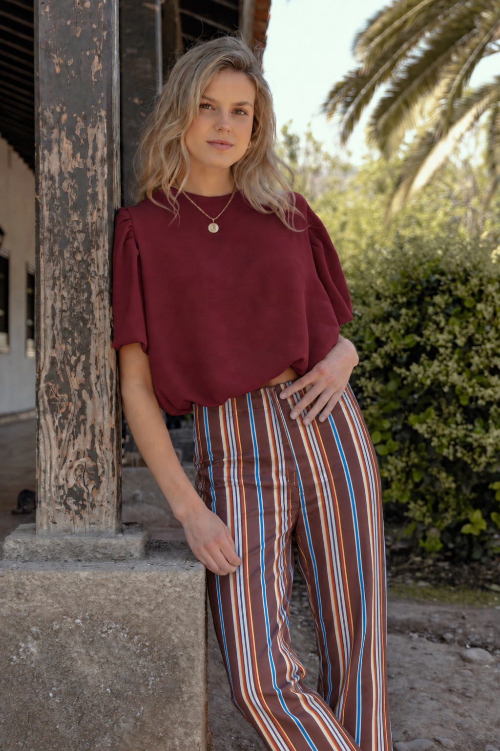 Blusa Emma Manga Corta Fresia