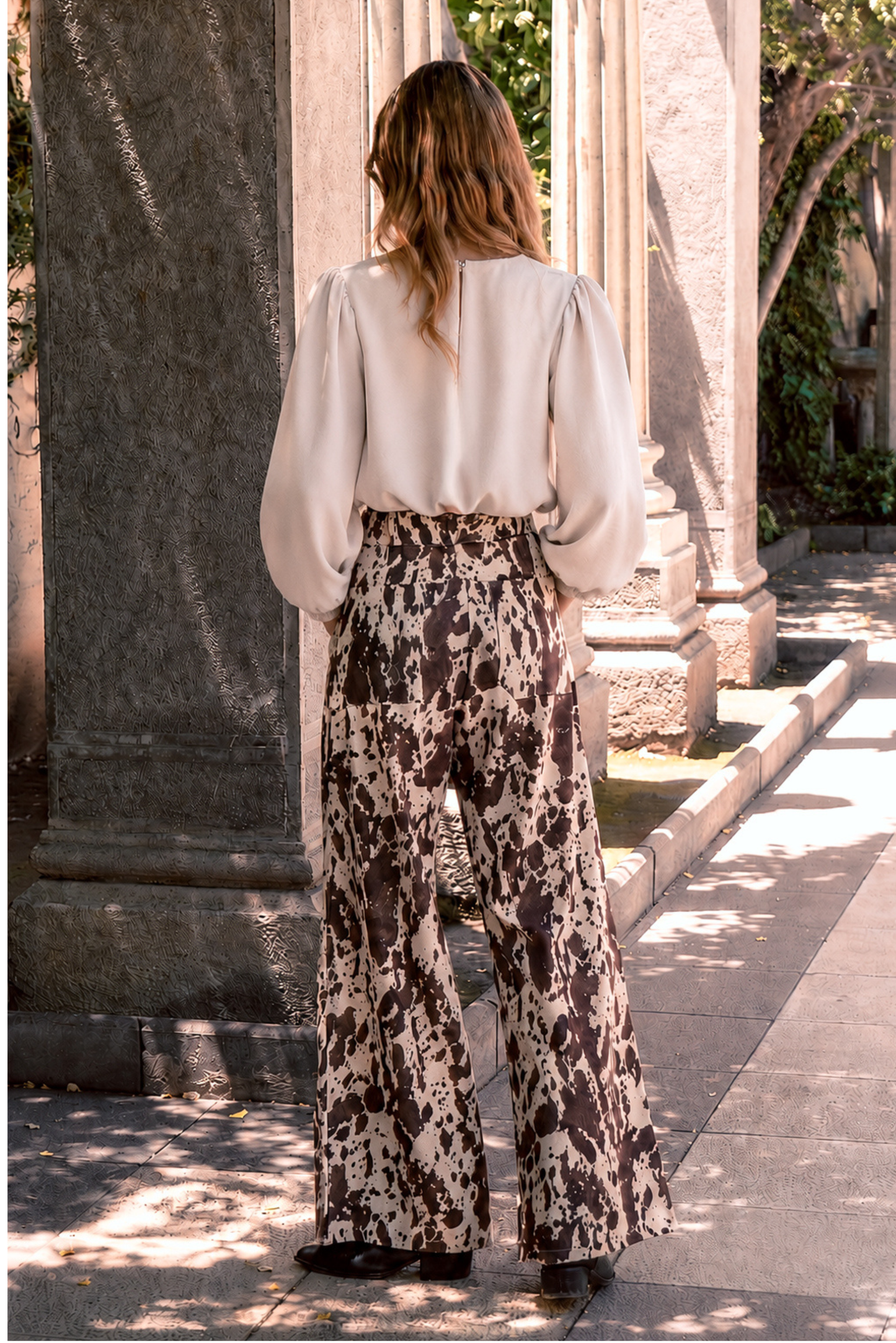 Women's Cow Print Trousers - Norman Trousers