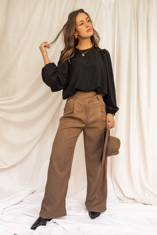 Conjunto Mocca + Blusa Emma Negro