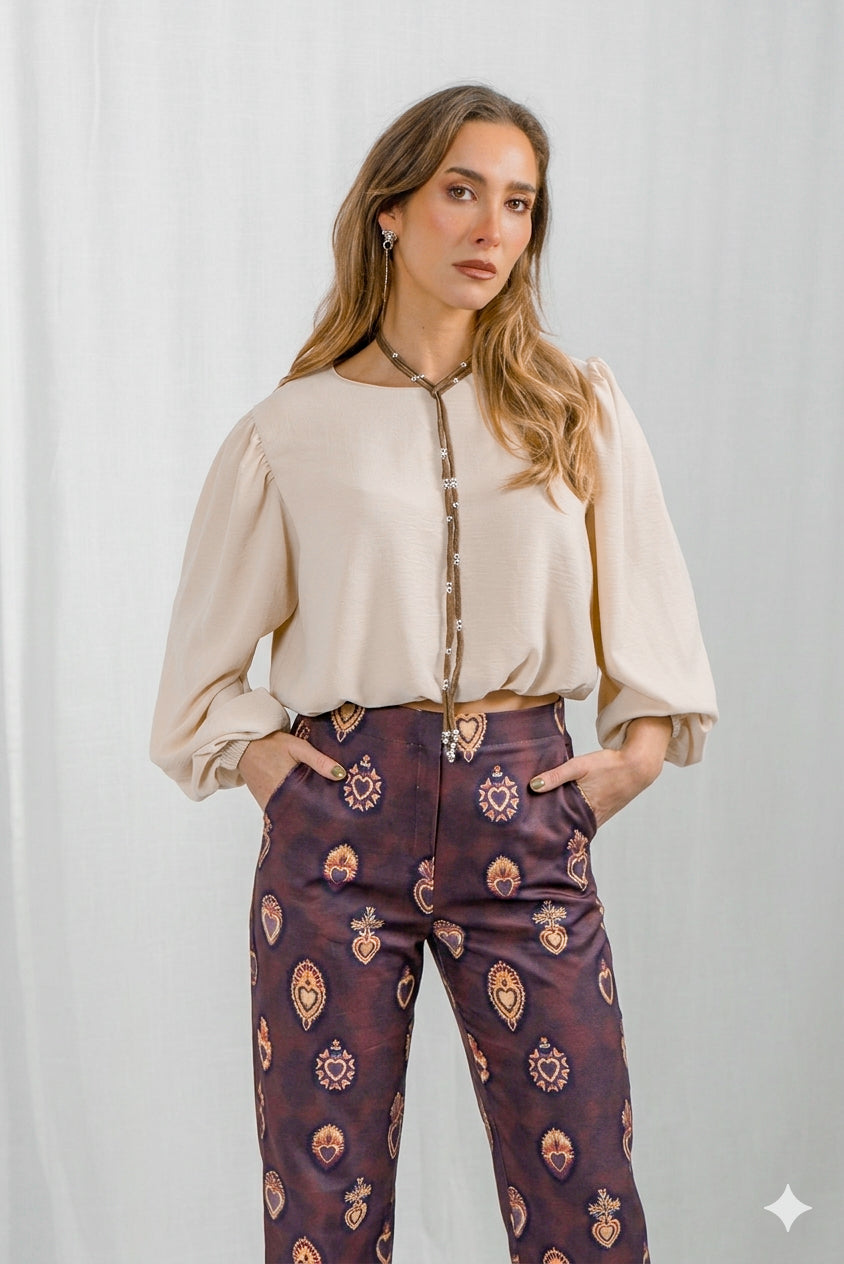 Blusa Emma Beige